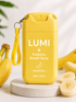 LUMI Banana probiotic breath spray, 20 ml pocket bottle with keychain clip.