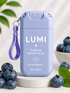LUMI Blueberry probiotic breath spray, 20 ml pocket bottle with keychain clip.